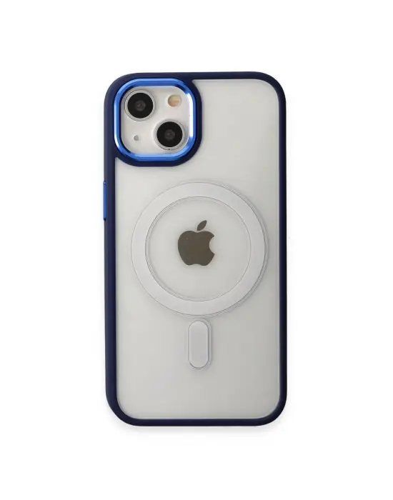 Apple İphone 15 Pro Kılıf Room Magneticsafe Silikon - Lacivert