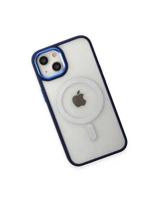 Apple İphone 15 Pro Kılıf Room Magneticsafe Silikon - Lacivert