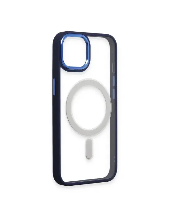 Apple İphone 15 Pro Kılıf Room Magneticsafe Silikon - Lacivert