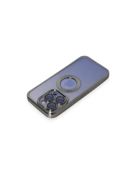 Apple İphone 15 Pro Kılıf Slot Silikon - Titan Gri