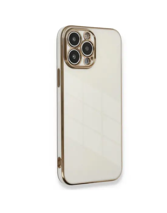 Apple İphone 15 Pro Kılıf Volet Silikon - Beyaz