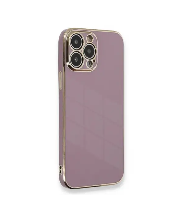 Apple İphone 15 Pro Kılıf Volet Silikon - Mor