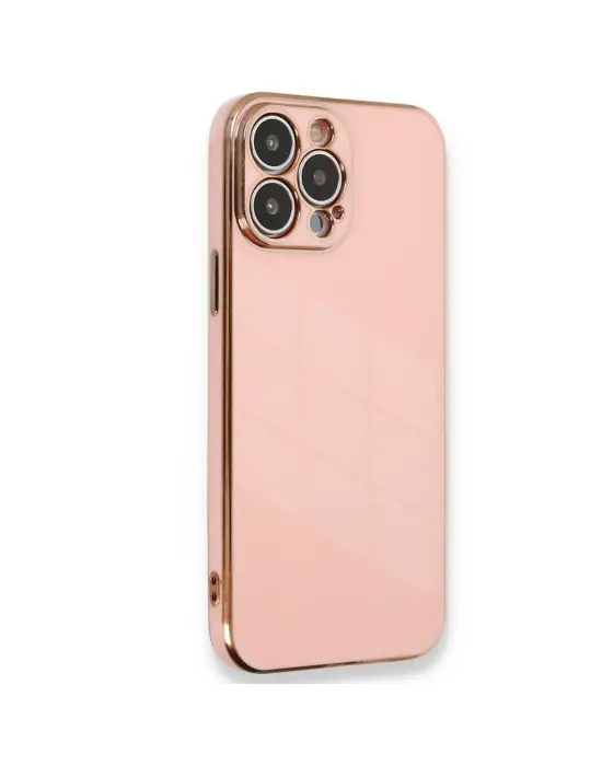 Apple İphone 15 Pro Kılıf Volet Silikon - Pembe