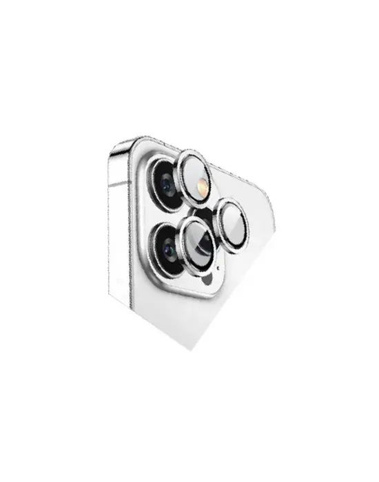 Apple İphone 15 Pro Max Bilvis Titan Kamera Lens - Gümüş