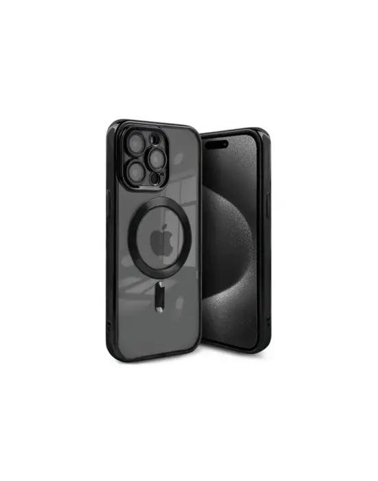 Apple İphone 15 Pro Max Kılıf Kross Magneticsafe Kapak - Siyah