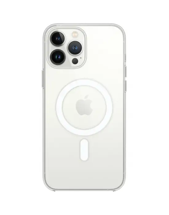 Apple İphone 15 Pro Max Kılıf Magneticsafe Şeffaf Silikon - Şeffaf