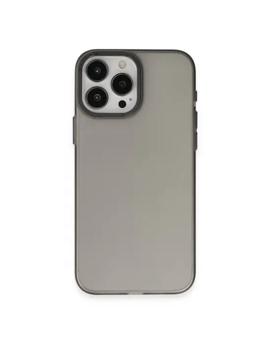 Apple İphone 15 Pro Max Kılıf Modos Metal Kapak - Siyah