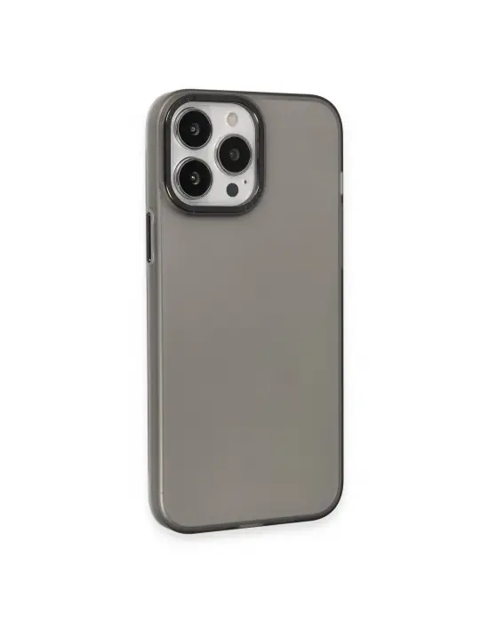 Apple İphone 15 Pro Max Kılıf Modos Metal Kapak - Siyah