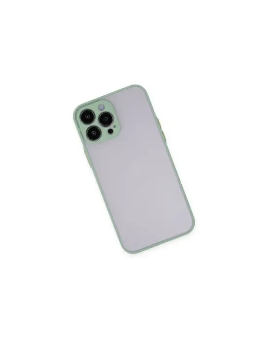 Apple İphone 15 Pro Max Kılıf Montreal Silikon Kapak - Açık Yeşil