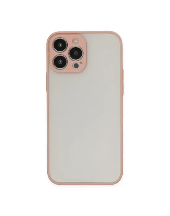 Apple İphone 15 Pro Max Kılıf Montreal Silikon Kapak - Pembe