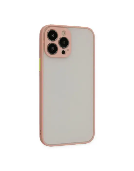 Apple İphone 15 Pro Max Kılıf Montreal Silikon Kapak - Pembe