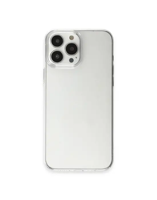 Apple İphone 15 Pro Max Kılıf Pc Sert Şeffaf Kapak - Şeffaf