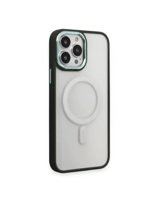Apple İphone 15 Pro Max Kılıf Room Magneticsafe Silikon - Köknar Yeşili