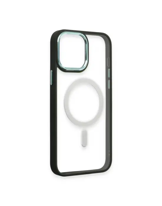 Apple İphone 15 Pro Max Kılıf Room Magneticsafe Silikon - Köknar Yeşili