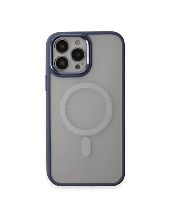 Apple İphone 15 Pro Max Kılıf Room Magneticsafe Silikon - Sierra Blue