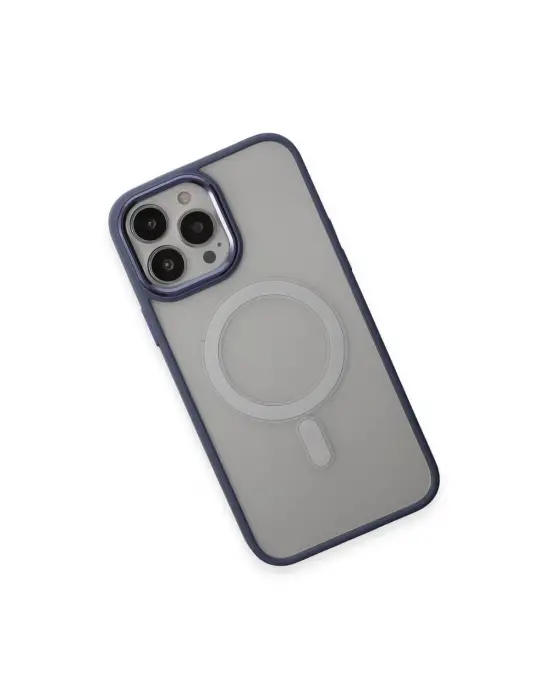 Apple İphone 15 Pro Max Kılıf Room Magneticsafe Silikon - Sierra Blue