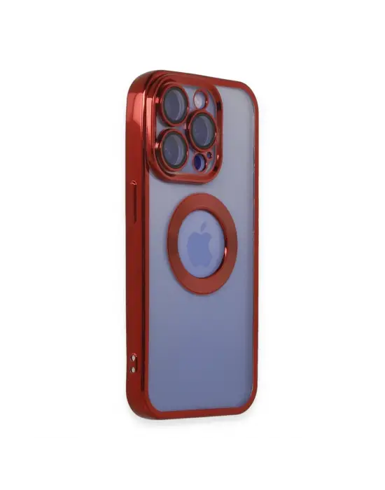 Apple İphone 15 Pro Max Kılıf Slot Silikon - Kırmızı