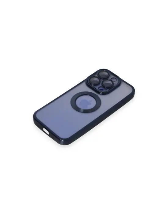 Apple İphone 15 Pro Max Kılıf Slot Silikon - Lacivert