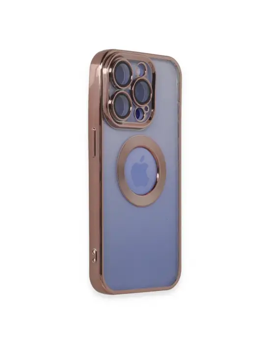 Apple İphone 15 Pro Max Kılıf Slot Silikon - Rose Gold