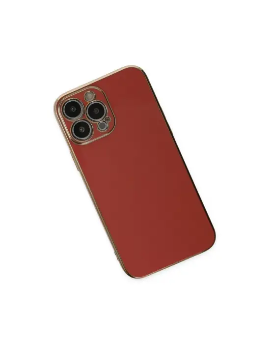 Apple İphone 15 Pro Max Kılıf Volet Silikon - Kırmızı