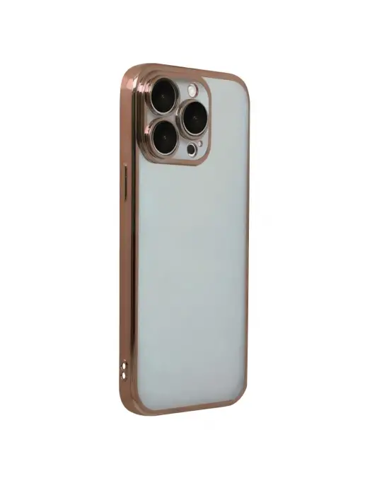Apple İphone 15 Pro Max Razer Lensli Silikon - Çöl Titanyum