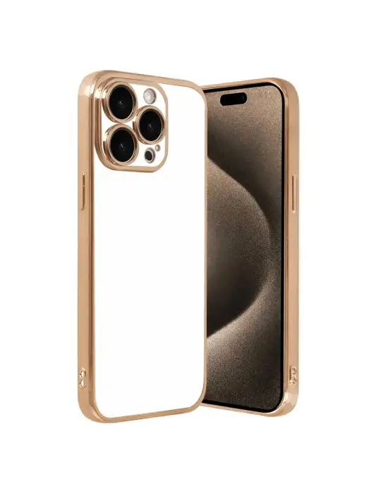 Apple İphone 15 Pro Max Razer Lensli Silikon - Gold