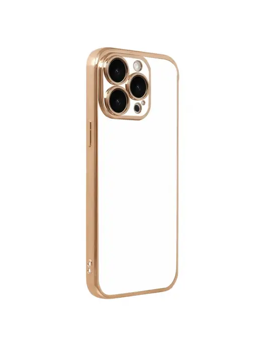 Apple İphone 15 Pro Max Razer Lensli Silikon - Gold