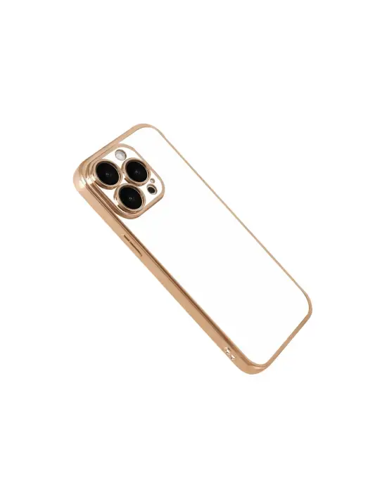 Apple İphone 15 Pro Max Razer Lensli Silikon - Gold