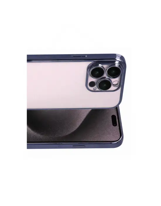 Apple İphone 15 Pro Max Razer Lensli Silikon - Lacivert