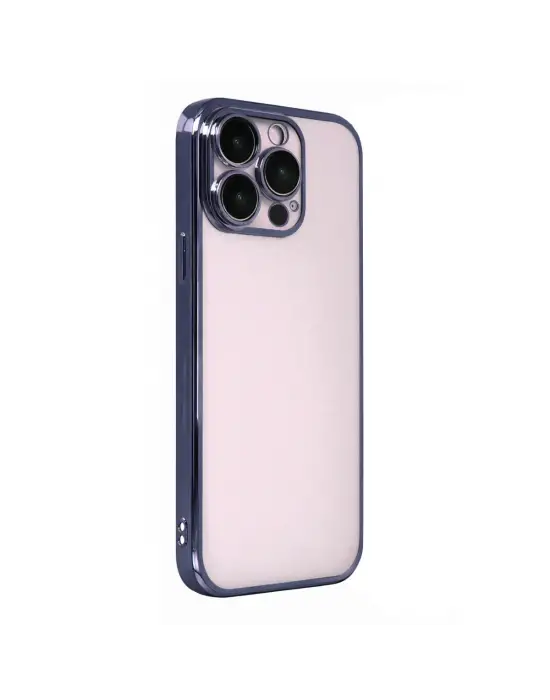 Apple İphone 15 Pro Max Razer Lensli Silikon - Lacivert