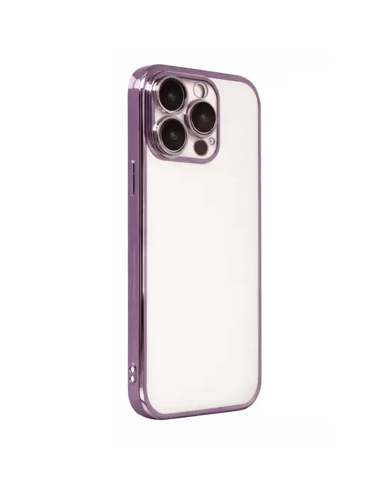 Apple İphone 15 Pro Max Razer Lensli Silikon - Mor