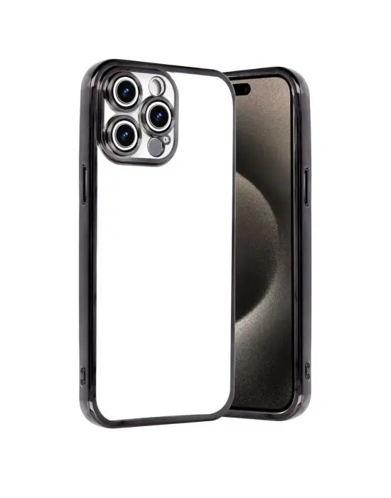 Apple İphone 15 Pro Max Razer Lensli Silikon - Siyah
