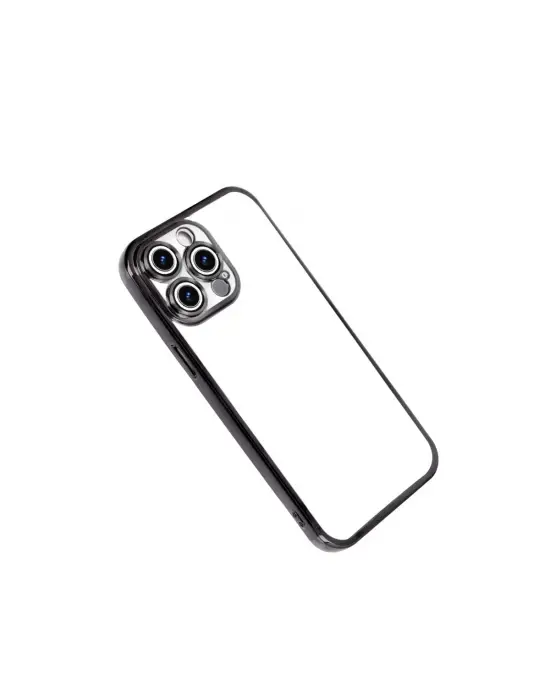 Apple İphone 15 Pro Max Razer Lensli Silikon - Siyah