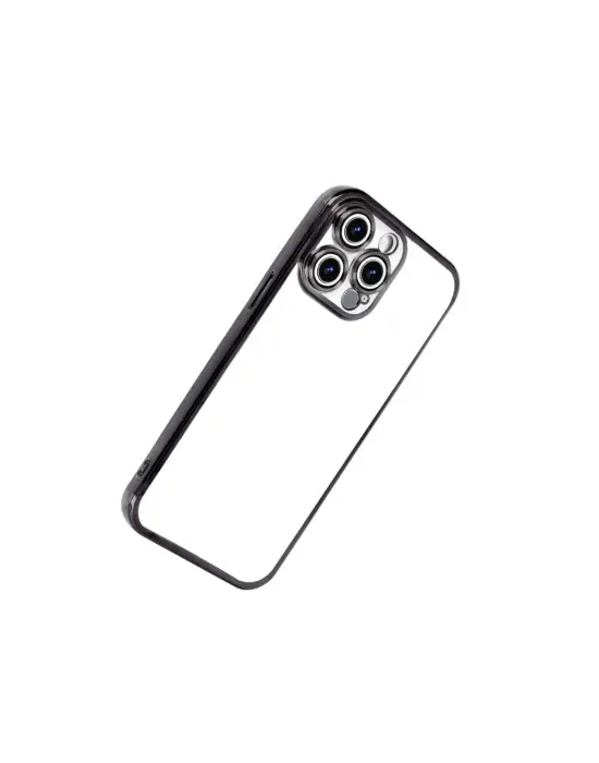 Apple İphone 15 Pro Max Razer Lensli Silikon - Siyah