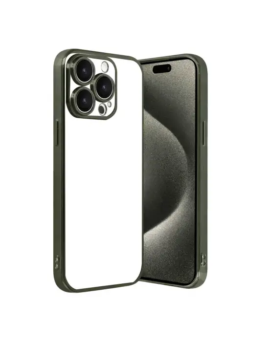 Apple İphone 15 Pro Max Razer Lensli Silikon - Yeşil