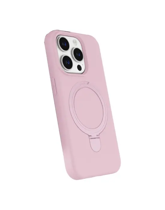 Apple İphone 15 Pro Max Regal Magsafe Standlı Kapak - Açık Pembe