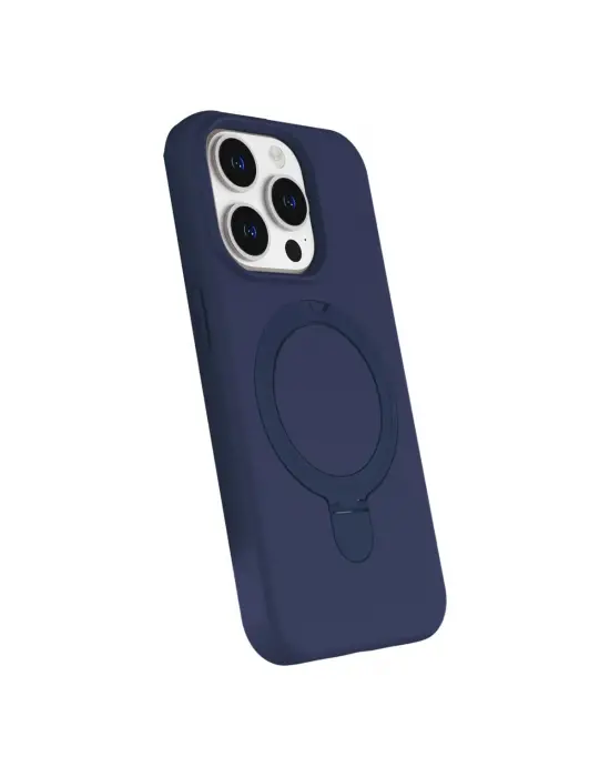 Apple İphone 15 Pro Max Regal Magsafe Standlı Kapak - Lacivert