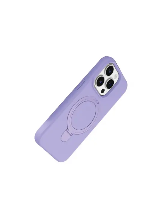 Apple İphone 15 Pro Max Regal Magsafe Standlı Kapak - Lila