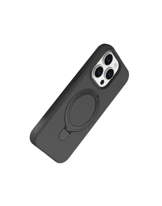 Apple İphone 15 Pro Max Regal Magsafe Standlı Kapak - Titan Gri