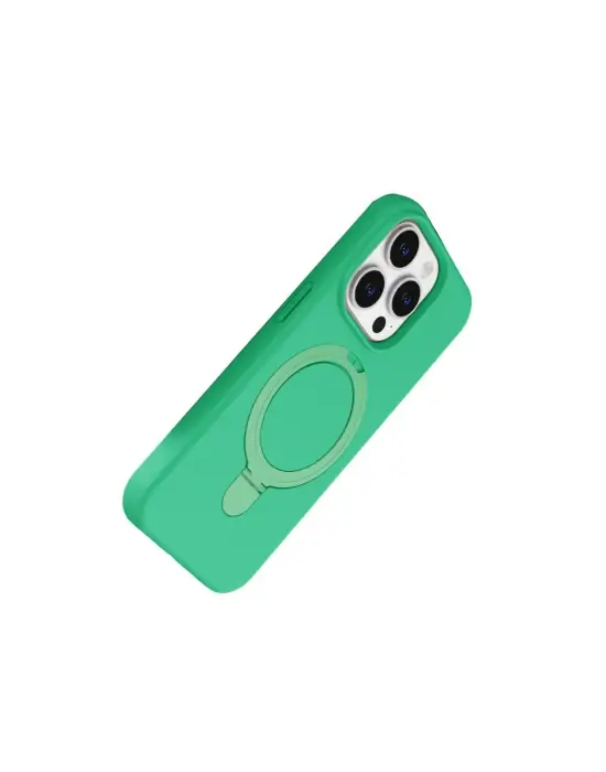 Apple İphone 15 Pro Max Regal Magsafe Standlı Kapak - Yeşil