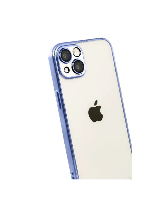 Apple İphone 15 Razer Lensli Silikon - Açık Mavi