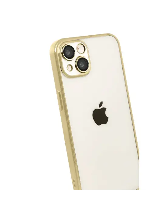 Apple İphone 15 Razer Lensli Silikon - Gold