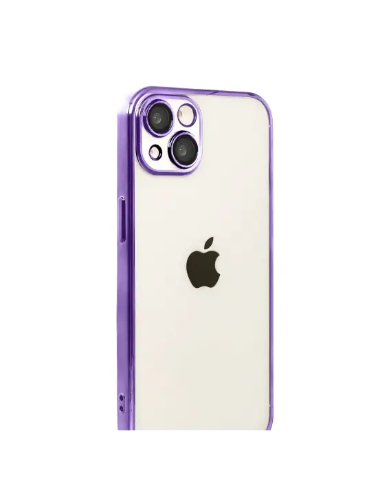 Apple İphone 15 Razer Lensli Silikon - Mor