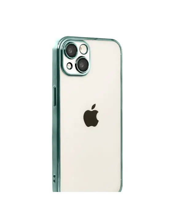 Apple İphone 15 Razer Lensli Silikon - Yeşil