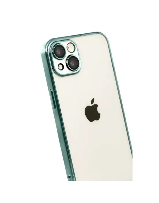 Apple İphone 15 Razer Lensli Silikon - Yeşil