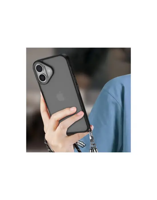 Apple İphone 16 Kılıf Elegant Kapak - Siyah