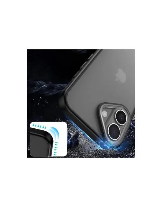 Apple İphone 16 Kılıf Elegant Kapak - Siyah