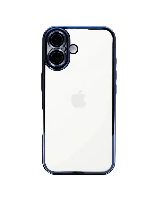 Apple İphone 16 Kılıf Razer Lensli Silikon - Açık Mavi