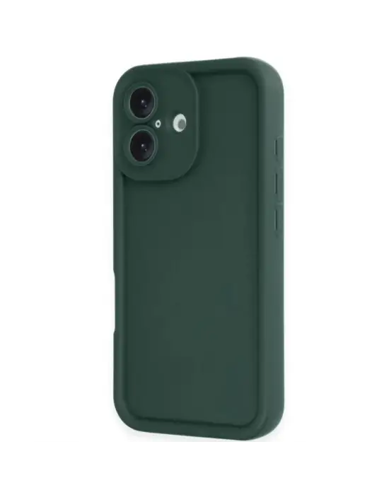 Apple İphone 16 Kılıf Viera Silikon - Koyu Yeşil