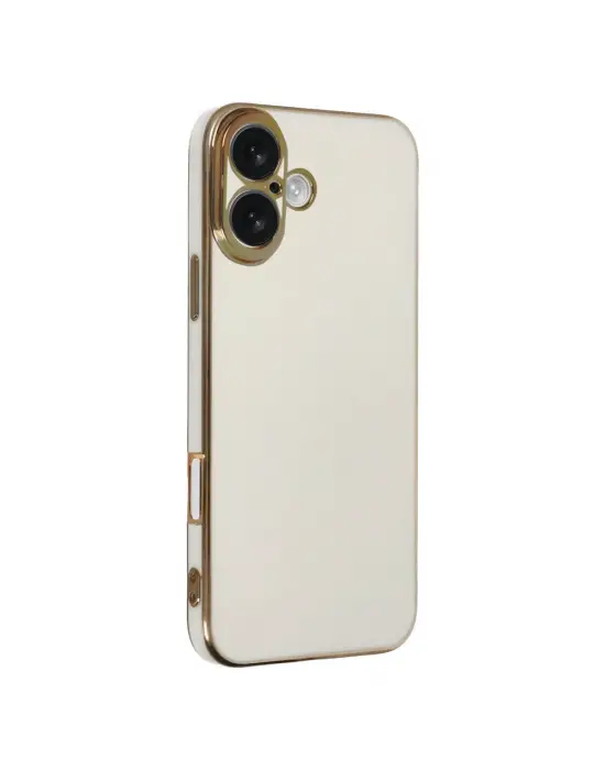 Apple İphone 16 Kılıf Volet Silikon - Beyaz
